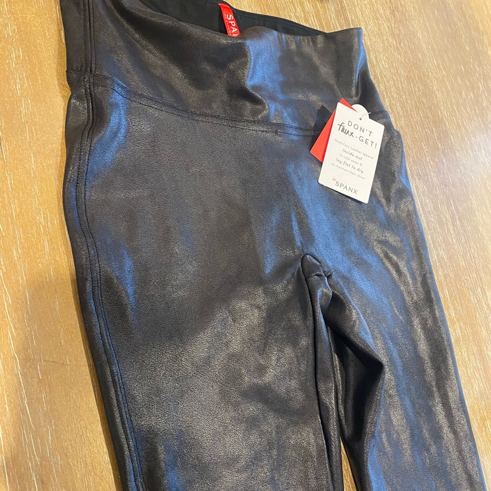 Spanx faux leather leggings